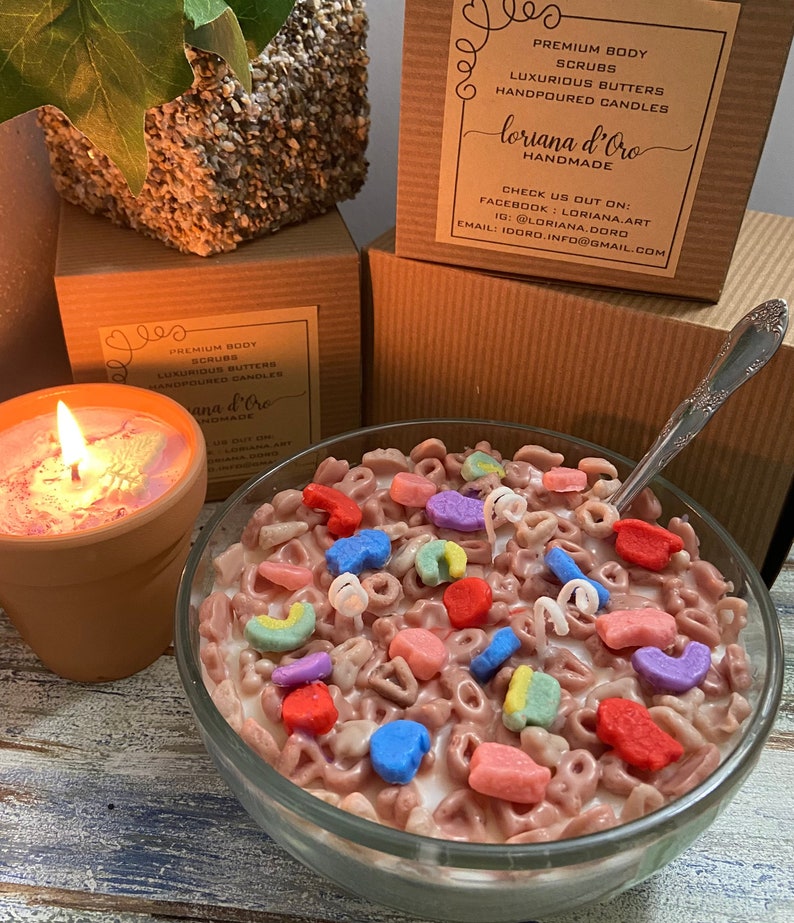 Lucky Charms Cereal Bowl Candle Etsy