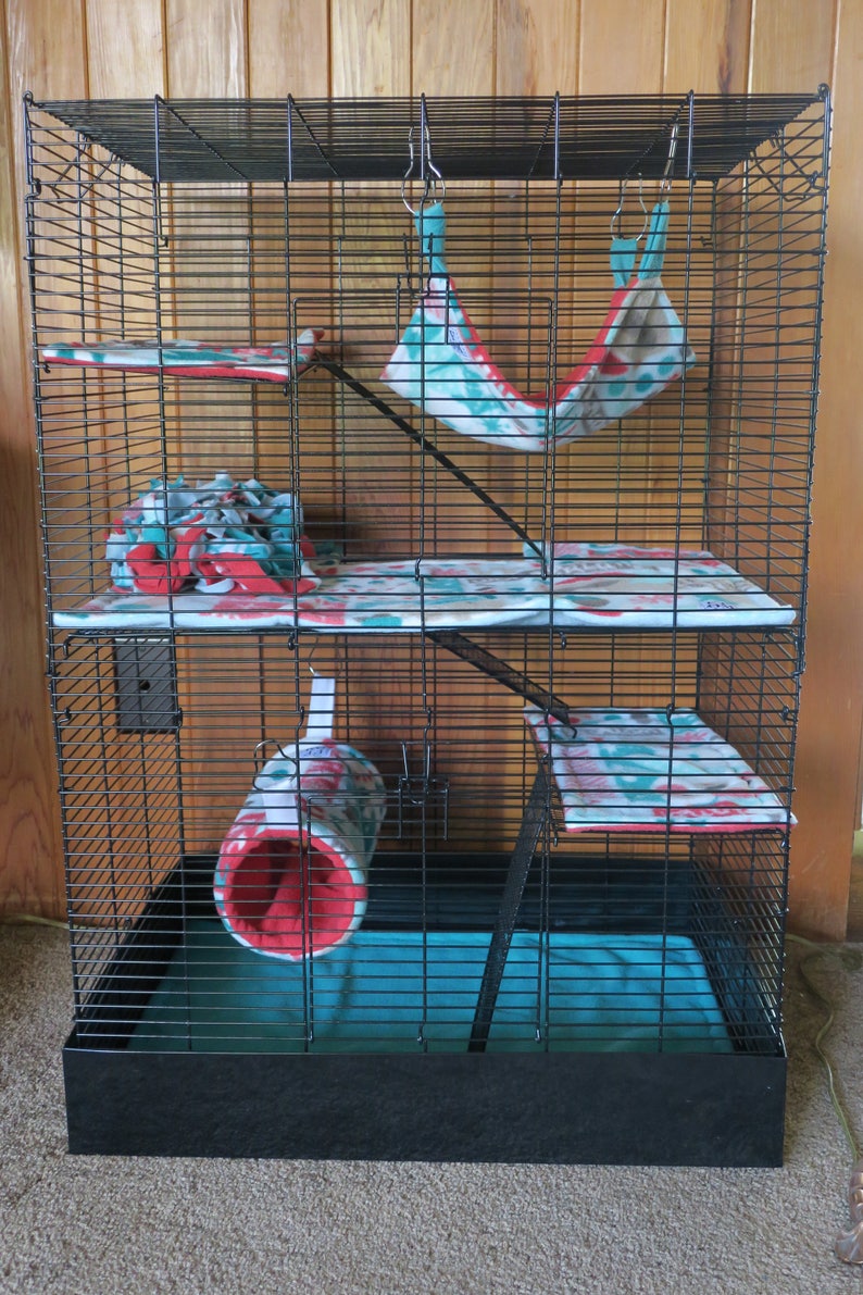 Custom rat manor cage liners rat cage 4 pc set custom Etsy