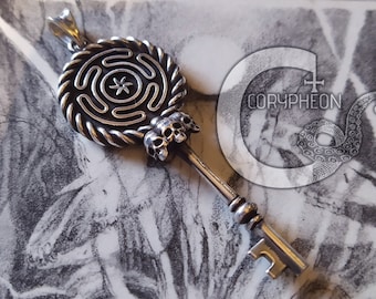 Hekate's Key Pendant, 925 Silver