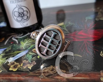 Veneficium Locket Ring, 925 Silver