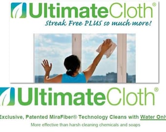 ULTIMATE CLOTH 5 Pack Streak Free Standard OR Bad Boy No Chemical Clean for eyeglasses electronics mirrors car-Will not scratch any surface