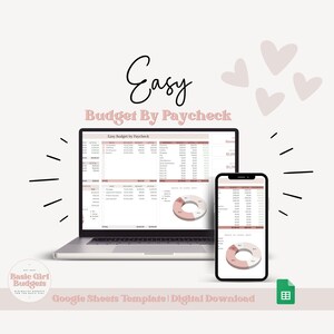 Budget By Paycheck Spreadsheet - Google Sheets Budget Template - Bi-Weekly Budget Spreadsheet