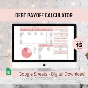 Debt Payoff Calculator - Debt Tracker - Google Sheets Template