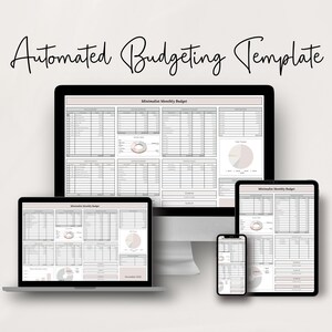 Budget Spreadsheet - Monthly Digital Finance Planner - Family Budgeting ...