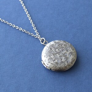 Silver Photo Locket, Locket Pendant, Locket Necklace, Locket, Silver ...