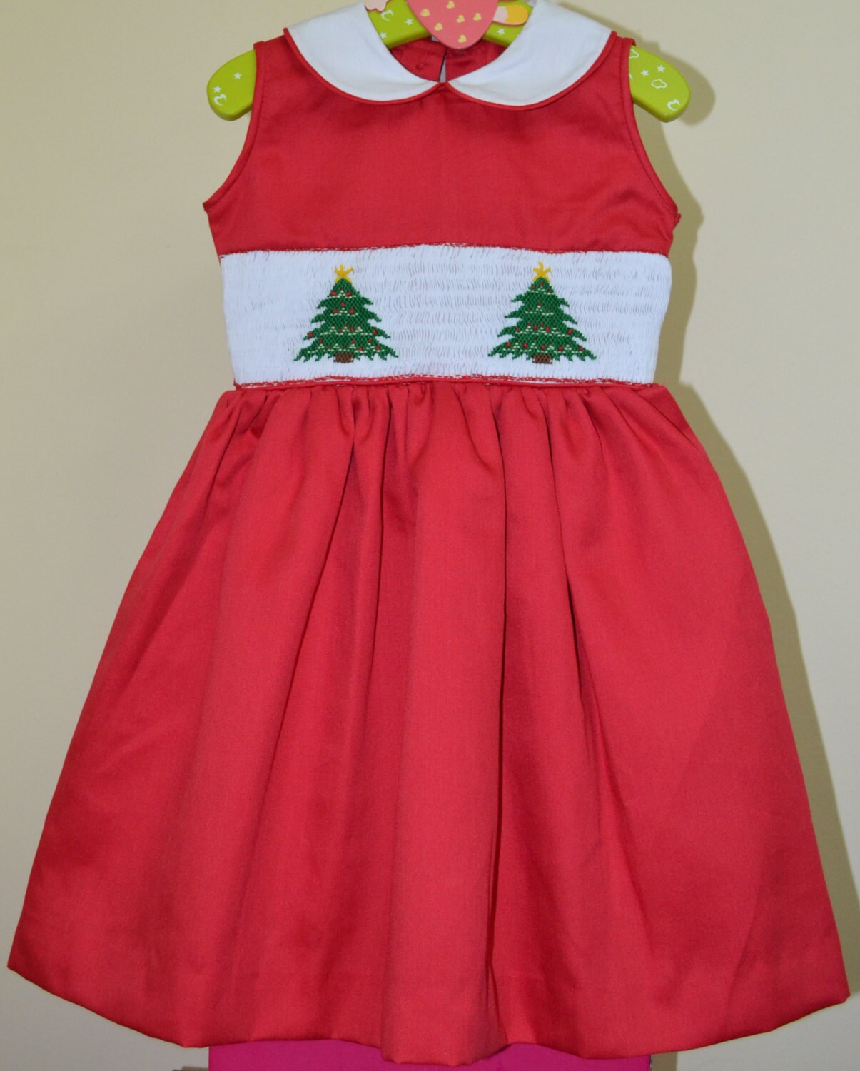 ON SALE Christmas Smocked Baby Girl Dress Toddler Girl Etsy