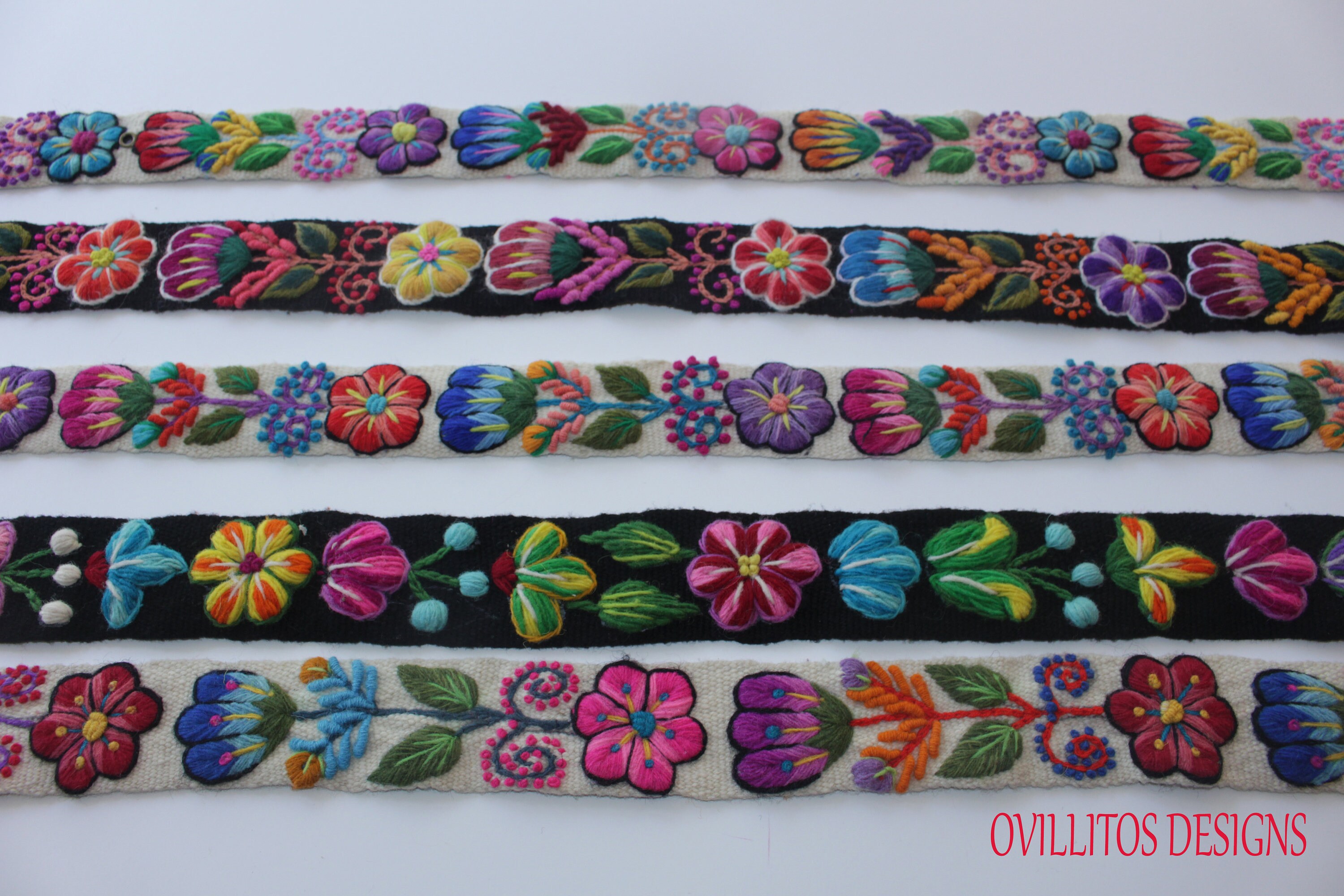 Cinturones bordados a mano cinturón hecho a mano Etsy