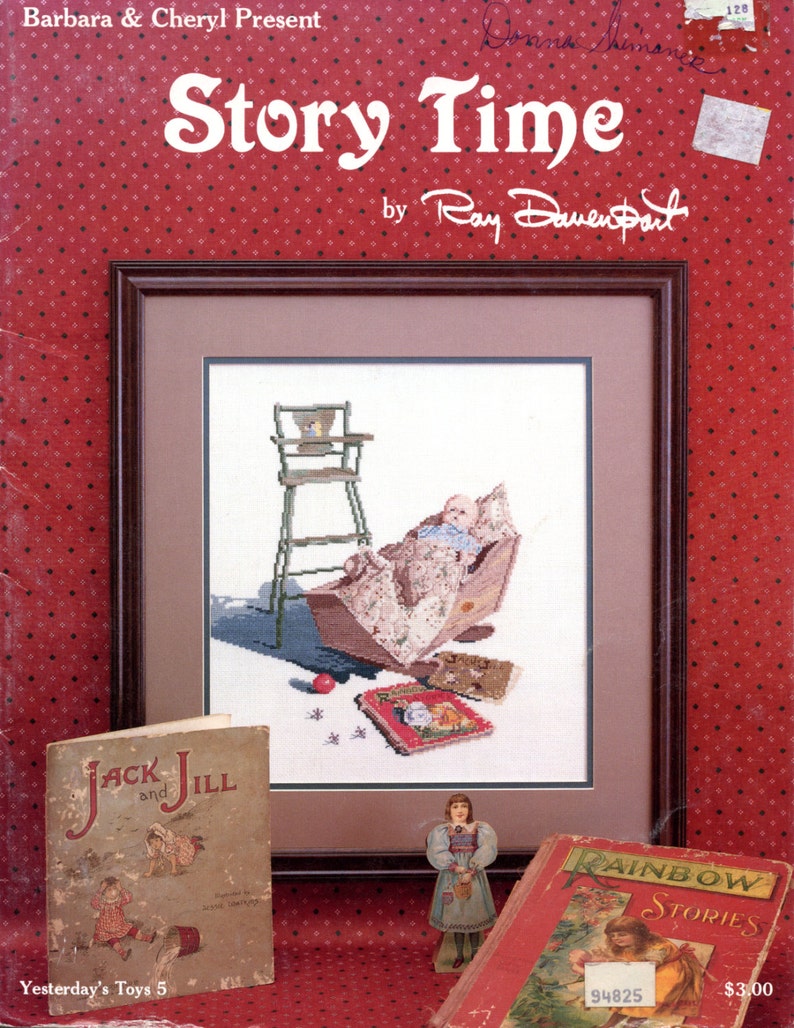 cross stitch Yesterday/'s Toys #5 Story Time by Ray Davenport