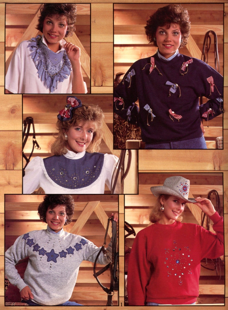 embellished clothing Rhinestone Cowgirl from Leisure Arts | Craft Book leaflet 1114