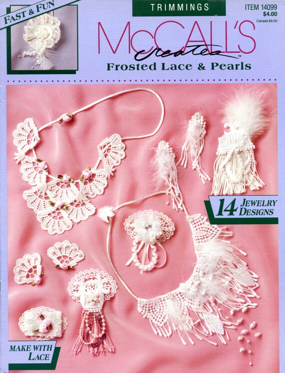 Mccall S Creates Frosted Lace Pearls Jewelry Making Etsy