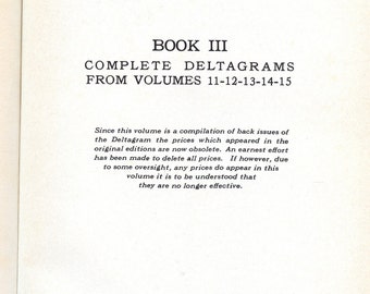The Deltagram Book 3; a reprint of the Deltagram magazine Volumes 11 through 15: 1941 to 1945