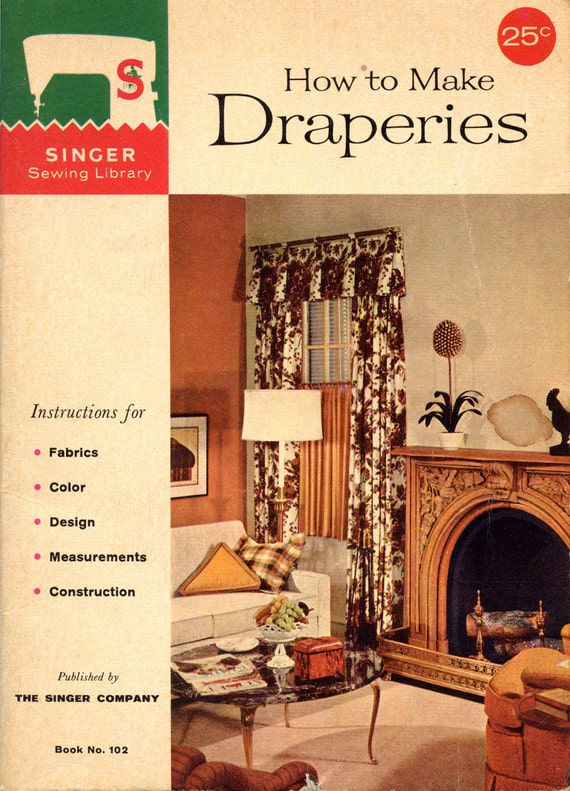 How To Make Draperies From The Singer Sewing Library Etsy