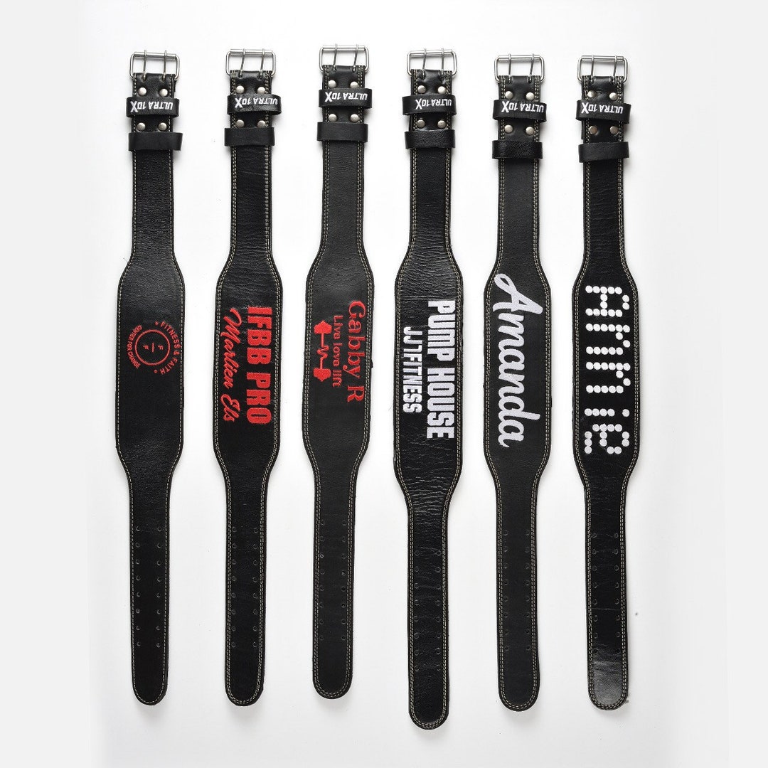 Ifbb Personalized Pro Leather Gym Belts Strength Training Gym Etsy