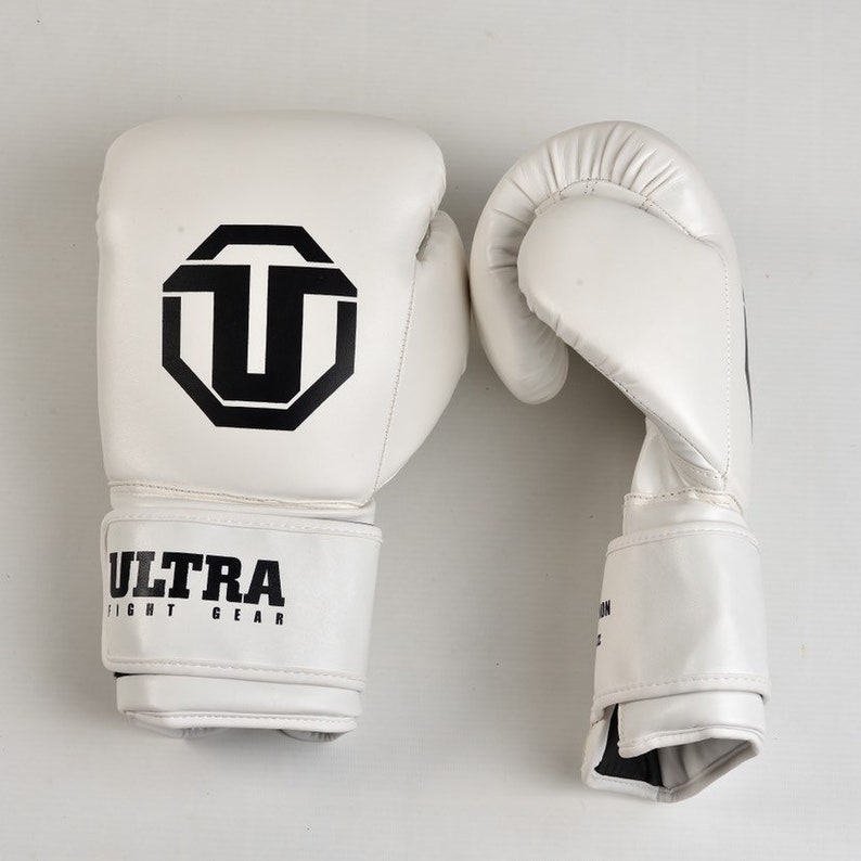 WHITE BOXING GLOVES 18 Oz Boxing Gloves Fight Gear Gloves Etsy