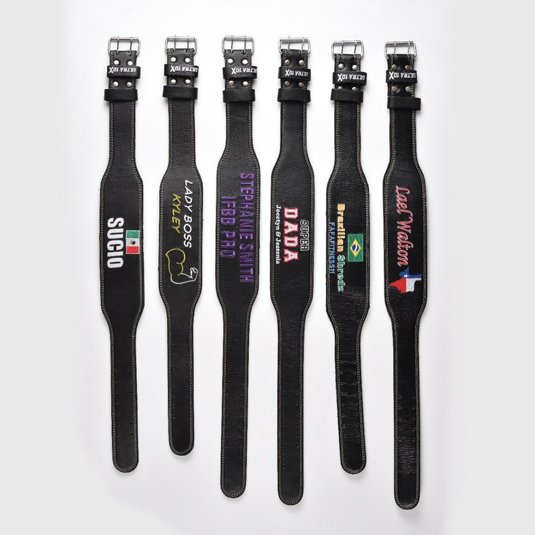 Ifbb Personalized Pro Leather Gym Belts Strength Training Gym Etsy