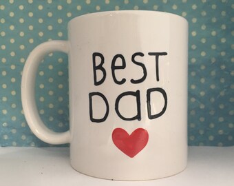 Best Dad white coffee mug