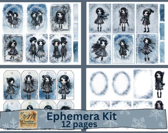 Frostbitten Winter Ephemera Kit