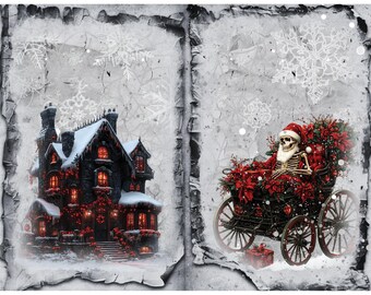 Kit de diario basura navideño gótico Twisted Tidings