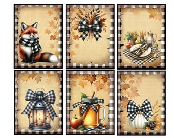 Grateful Gatherings Printable Junk Journal Ephemera Kit