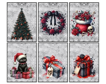 Kit de diario basura navideño gótico Twisted Tidings