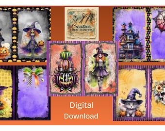Wicked Witchery Junk Journal Digital Printable Kit