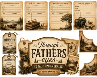 Through Father's Eyes Ephemera Kit