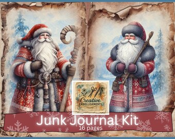 Nordic Winter Tales Junk Journal Kit