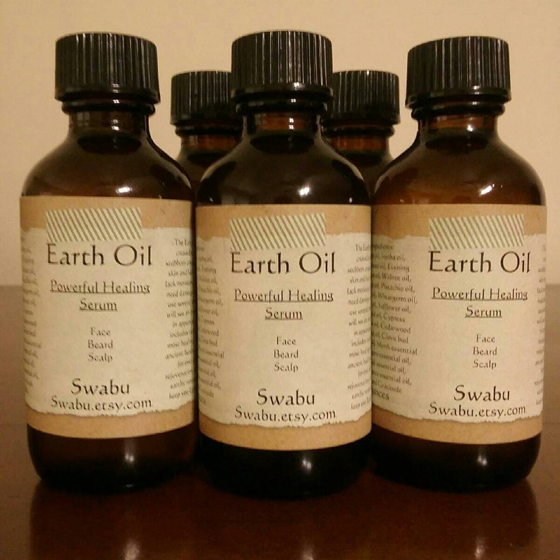 Earth Oil Face, Beard, and Scalp Serum Scaring... Earthy Notes Grounding Rooted.. image 2