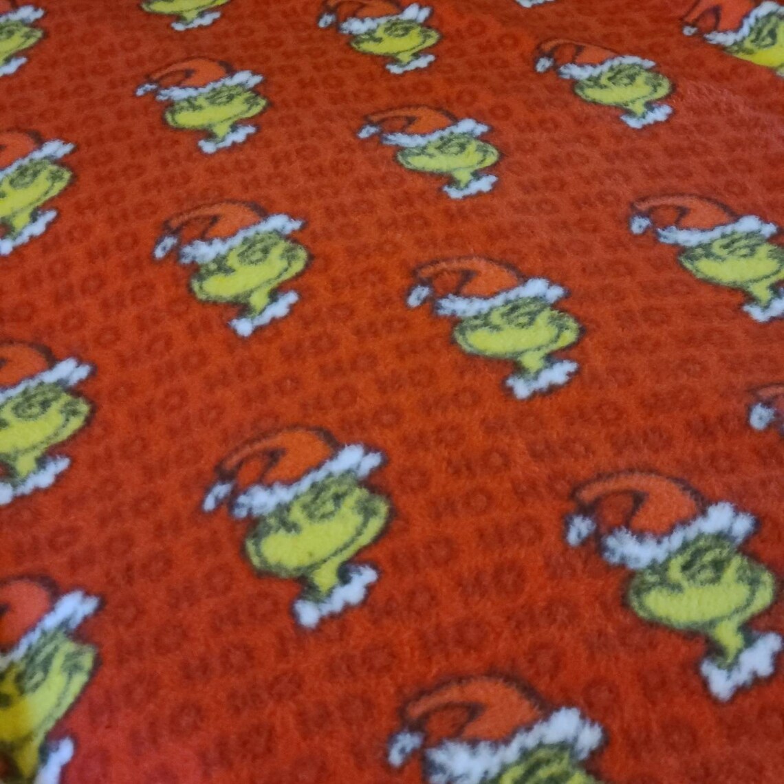 Grinch No Sew Blanket Etsy