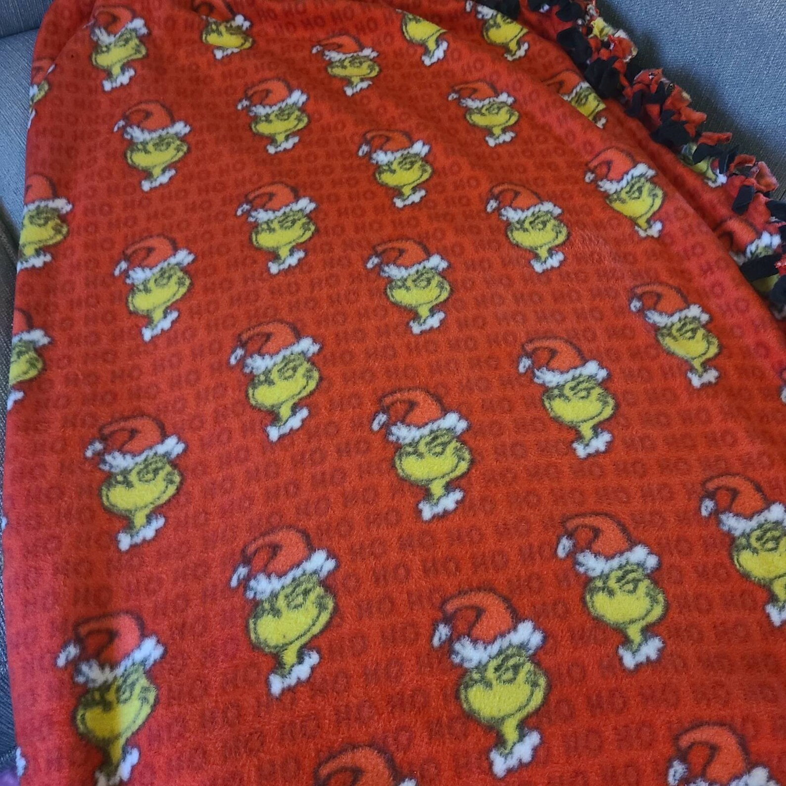 Grinch No Sew Blanket - Etsy