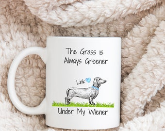 Personalized Dachshund Coffee Mug, Wiener Dog Gift
