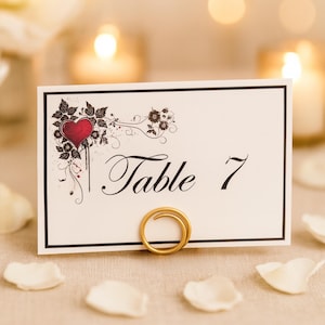 Gold Table Number Holders, Number Place Card Stands, Set of 6, Wedding Guest Table Decorations, Circle Table Number Stand