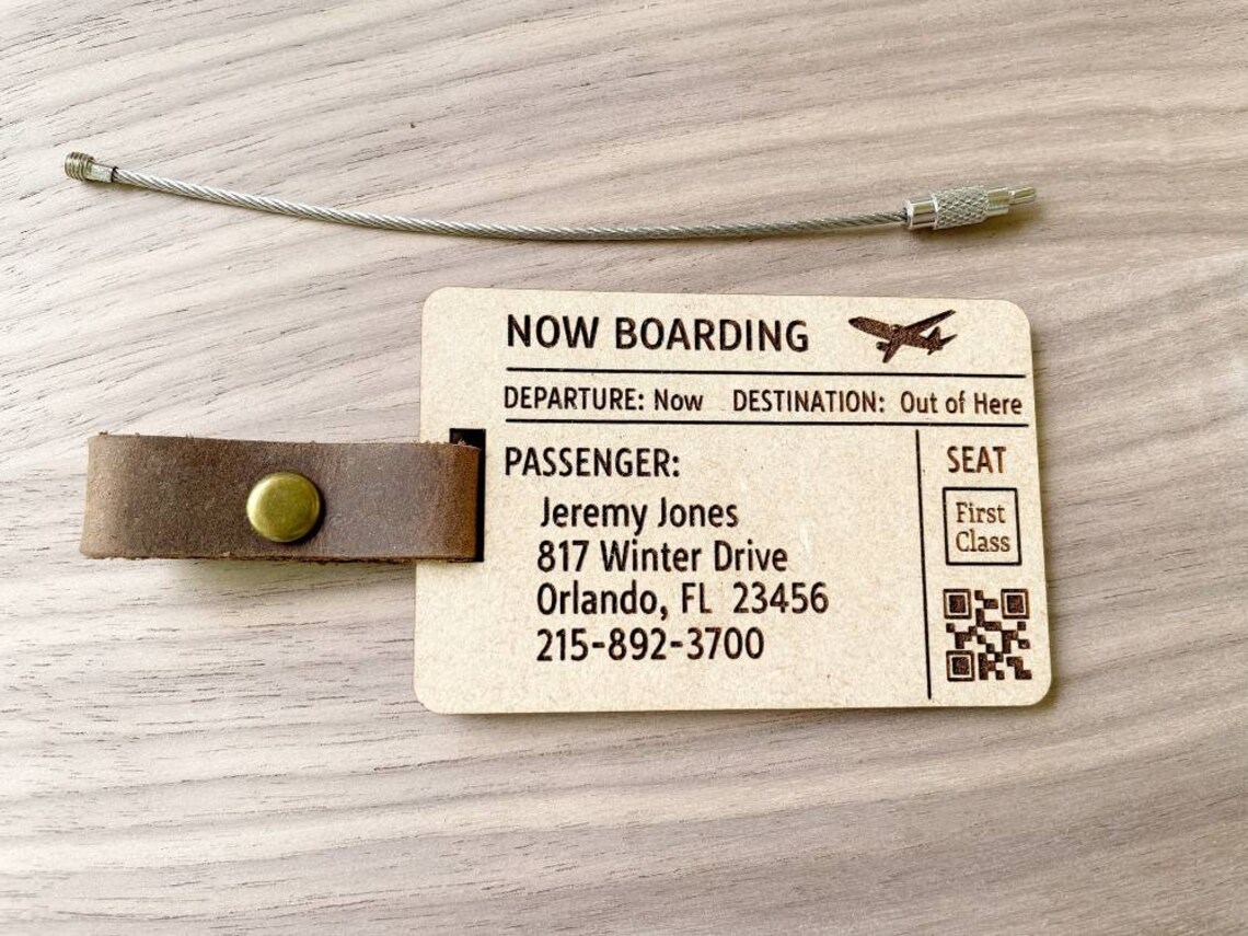 Luggage Tags Luggage Tags Personalized Custom Travel Tag Etsy