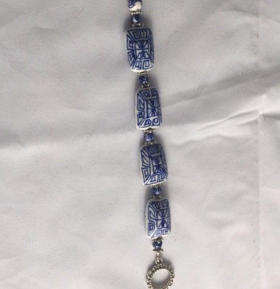 Artisan made statement Asian influenced bracelet - image 4