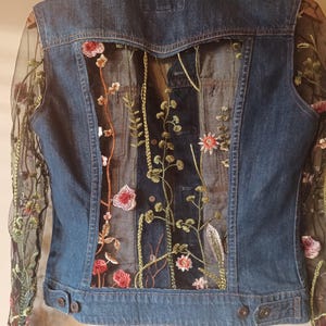 Lacey Jean Jacket | Upcycled Denim | Women&#39;s Small