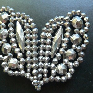 Antique Steel Cut Bead Belt Buckle for Dress