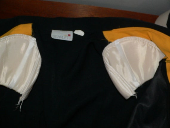 1980's 2 PC Colorblock Romper Colorblock Coulotte… - image 10