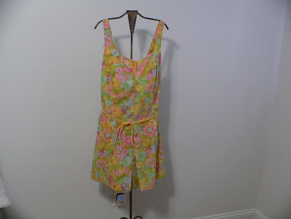 Vintage 1960's Gabar Floral Bathing Suit Size 44,… - image 2