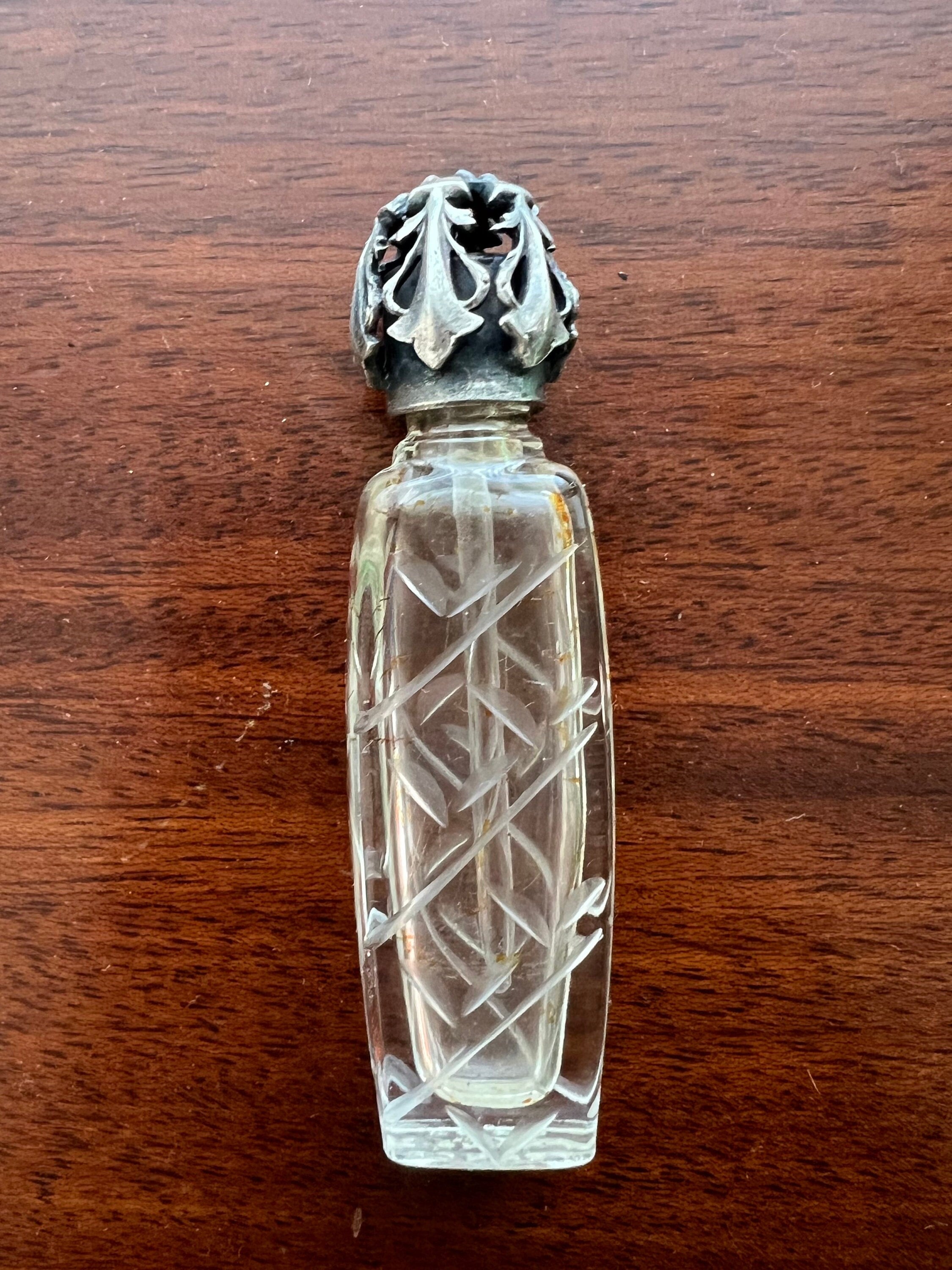 Vintage Amour Supreme Brajam Paris Travel Perfume Bottle Etched
