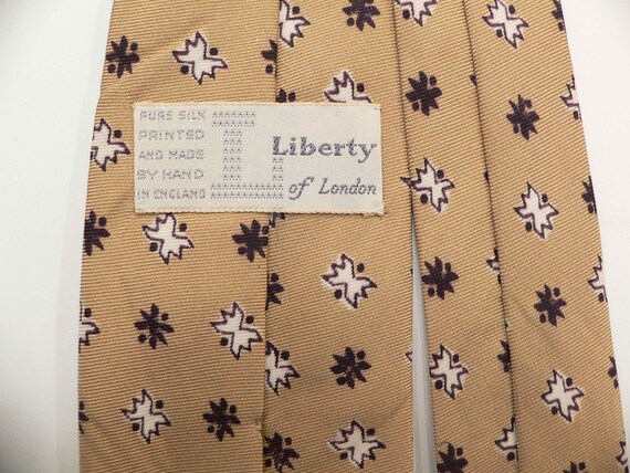 Vintage 1960's Liberty of London Mustard Gold  Br… - image 6