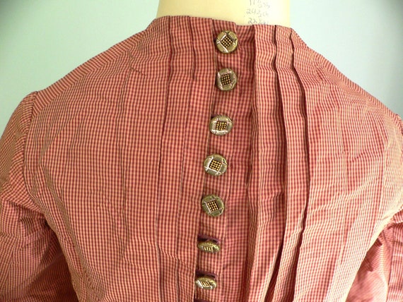 Antique 1880s Child Silk Bustle Dress - image 7