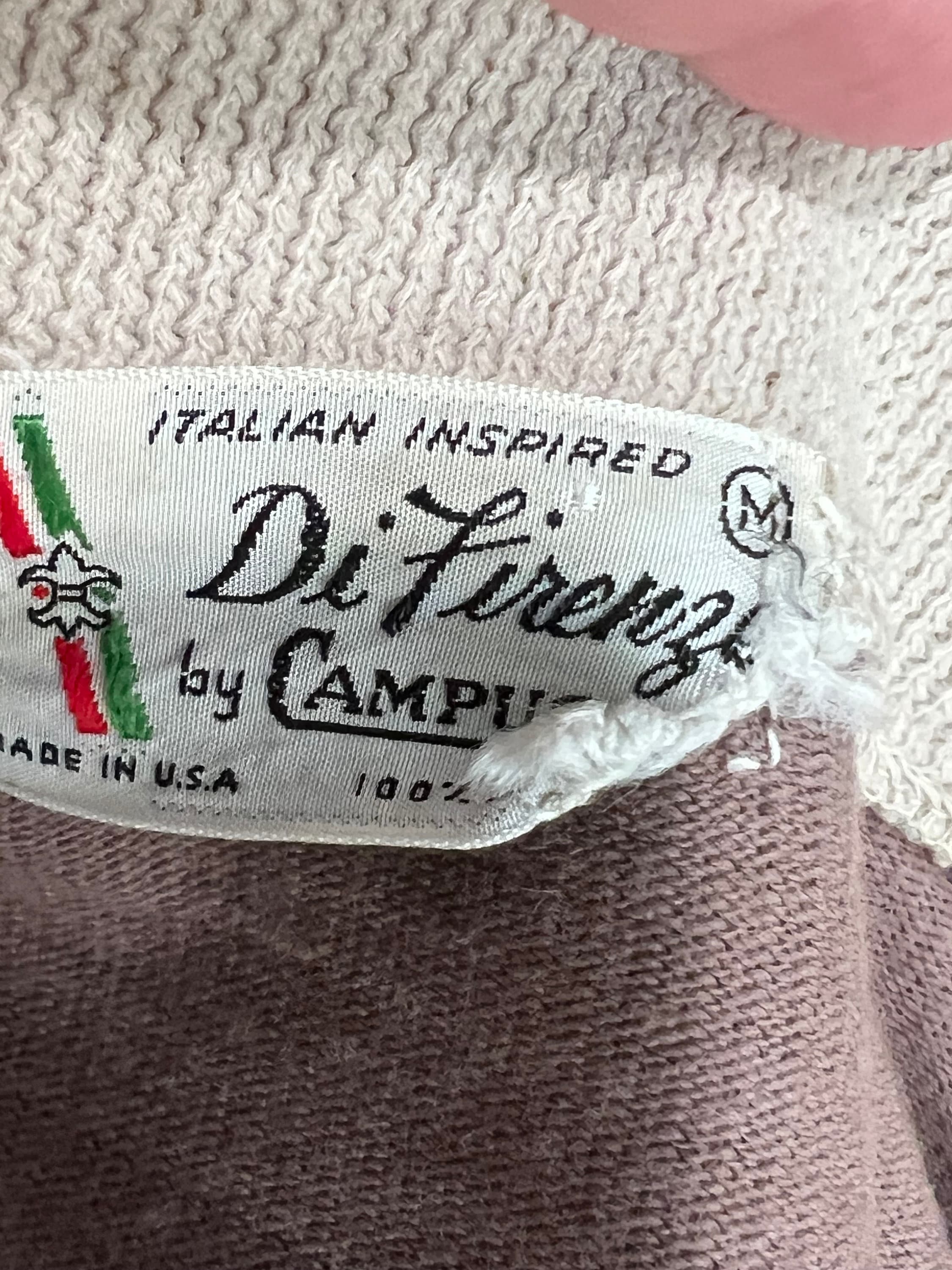 1960's Men's Italian Stlye Knit Shirt by Di Firenze by Campus, Size M 