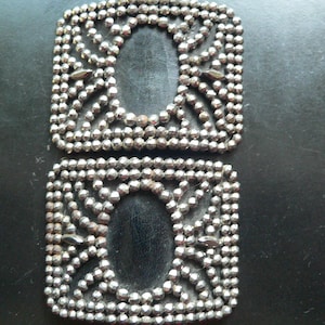 Pair of Antique Steel Cut Shoes Buckles