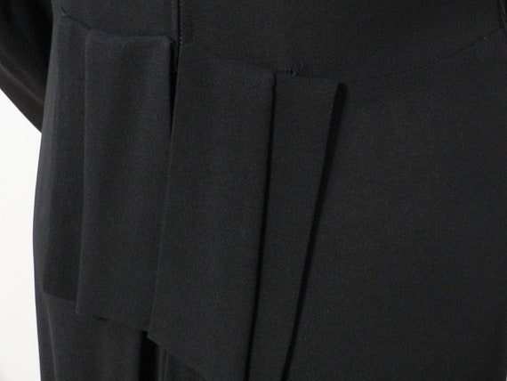 1940's   Black Beaded  Dress Big Shoulders, !940s… - image 9