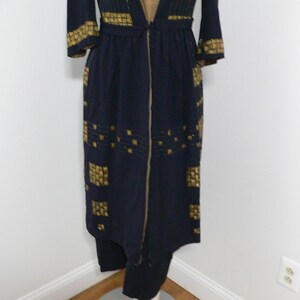 Georgeous Edwardian 20's Navy Wool 2 PC Dress With Gold - Etsy