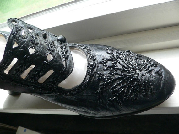 Edwardian Antique Beaded Shoes - image 6