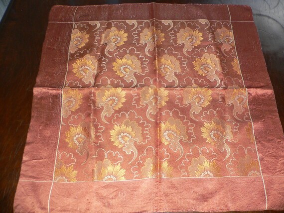 Antique Vintage Silk Neck Kerchief , Bandana, Pock
