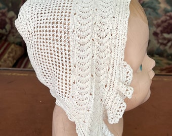 Antique  1900's Crochet Baby / Child Bonnet