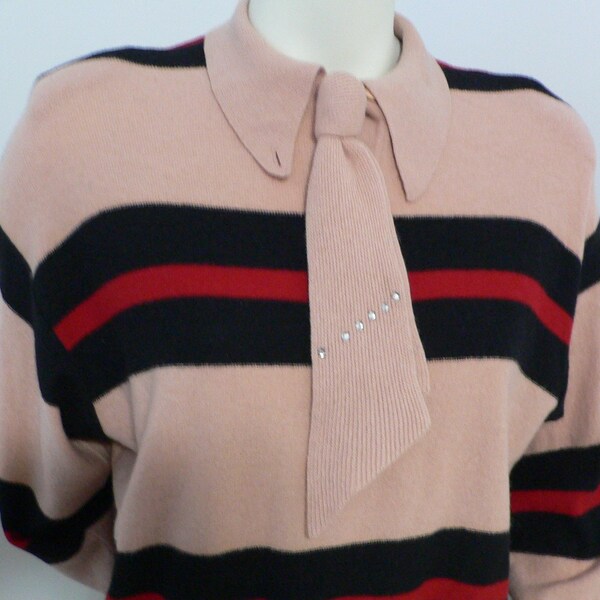 1980s bodysuit vintage Sonia Rykiel Inscription wool rib knit top sweater
