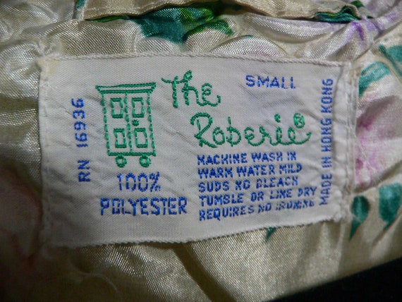 Vintage 1960's - 70 The Roberie Polyester Flaoral… - image 10